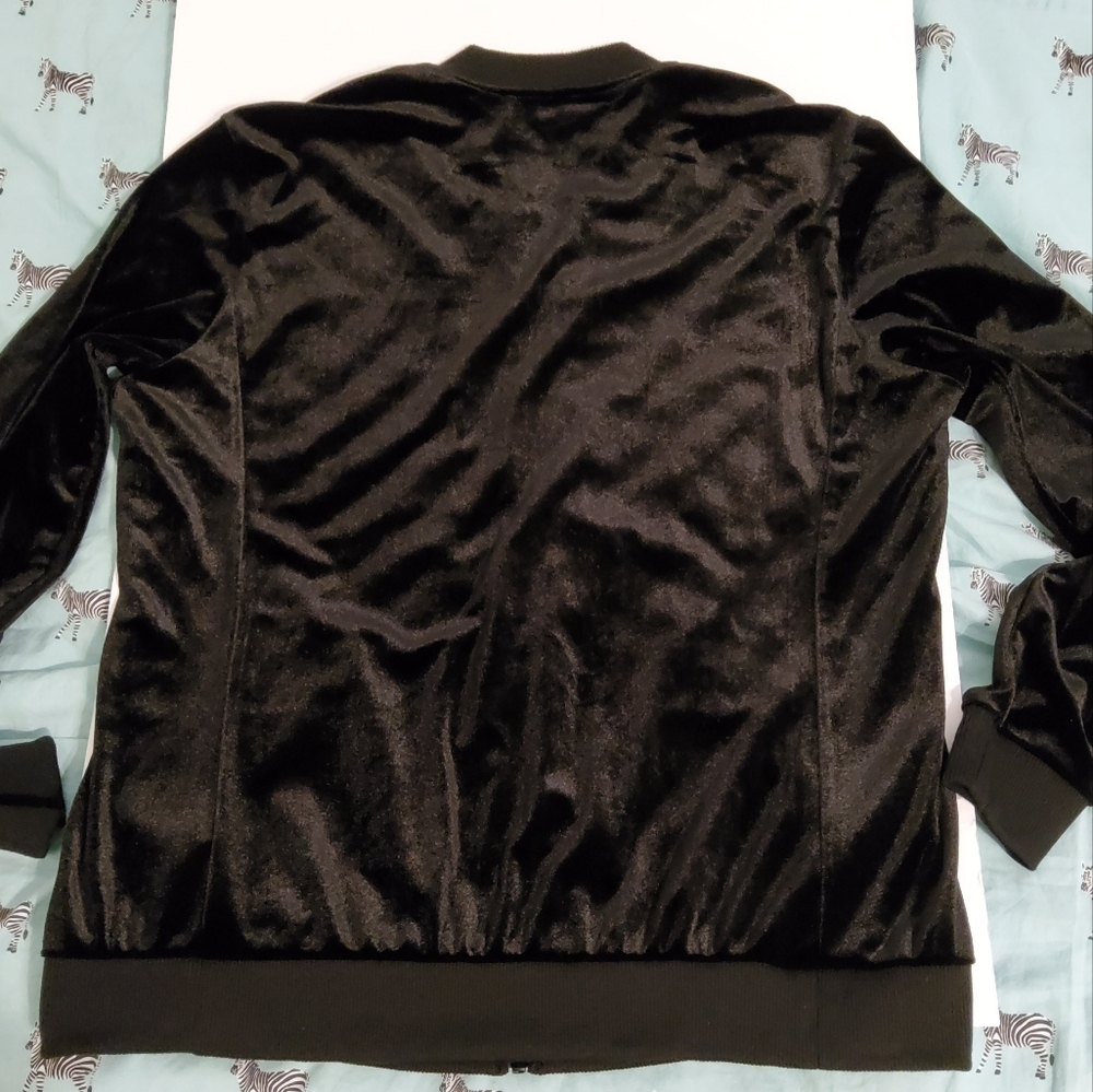 Antthony Original Zip Front Black Quilted Long Sleeve Jacket Size M - Picture 5 of 9